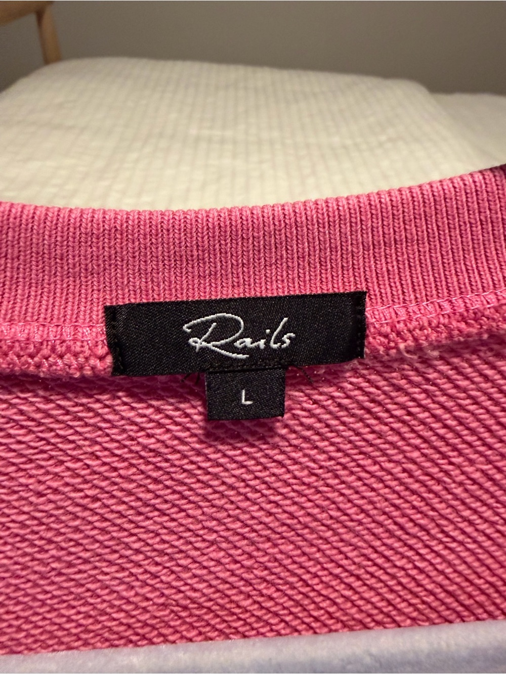 Rails Pink Knit Crewneck Sweat - Picture 3 of 3